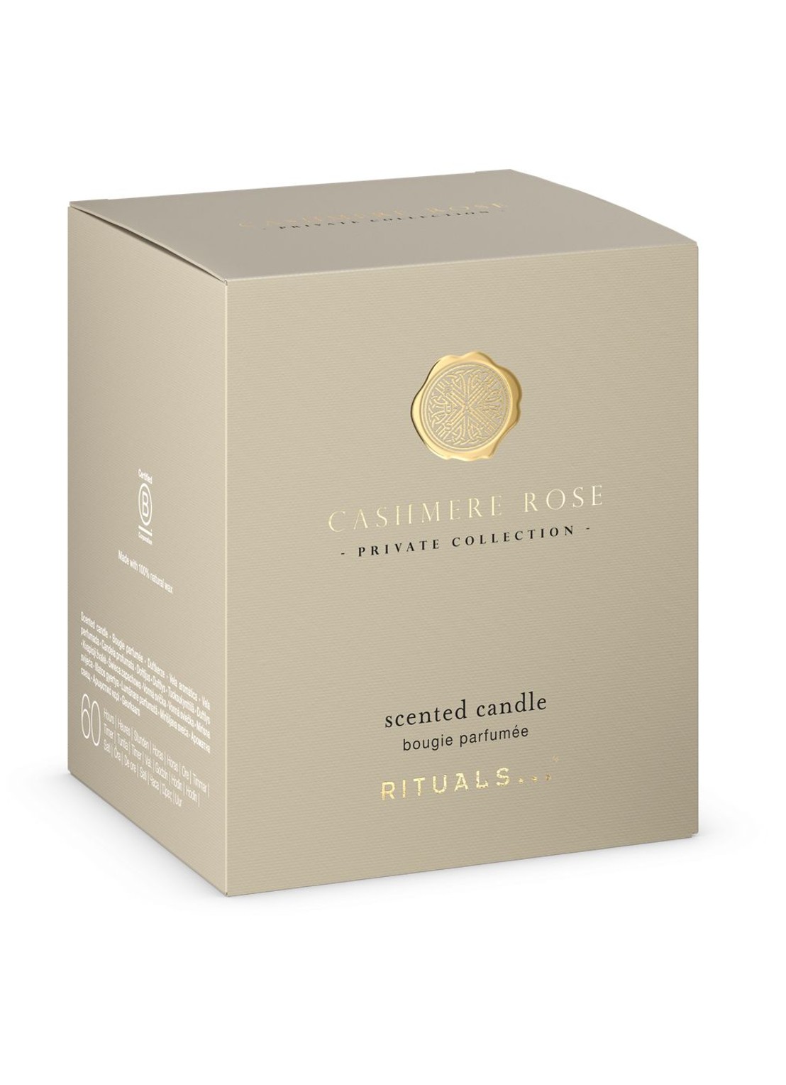 Rituals Cashmere Rose Scented Candle - geurkaars 360 gram - voorkant 5 undefined