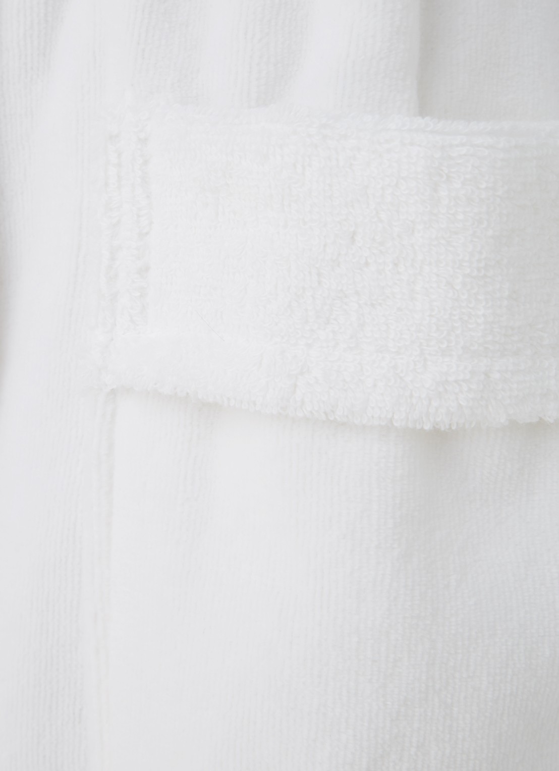 Rituals Deima badjas van katoen met capuchon - detail wit