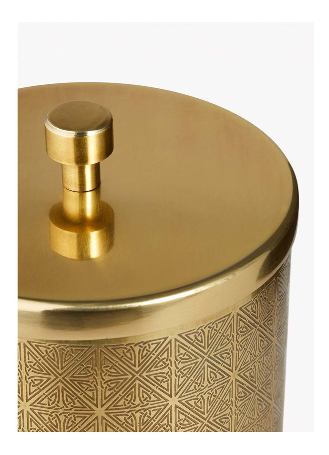 Rituals Enume pot voor wattenschijfjes 12 cm - detail 3 goud