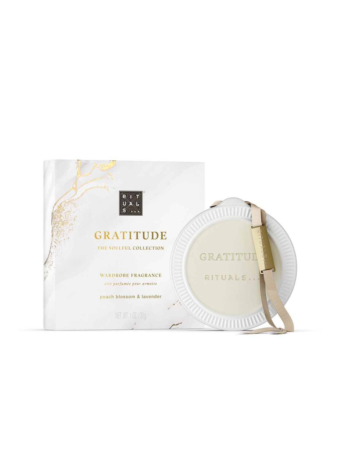 Rituals Gratitude Wardrobe Fragrance - kledingparfum - voorkant beige