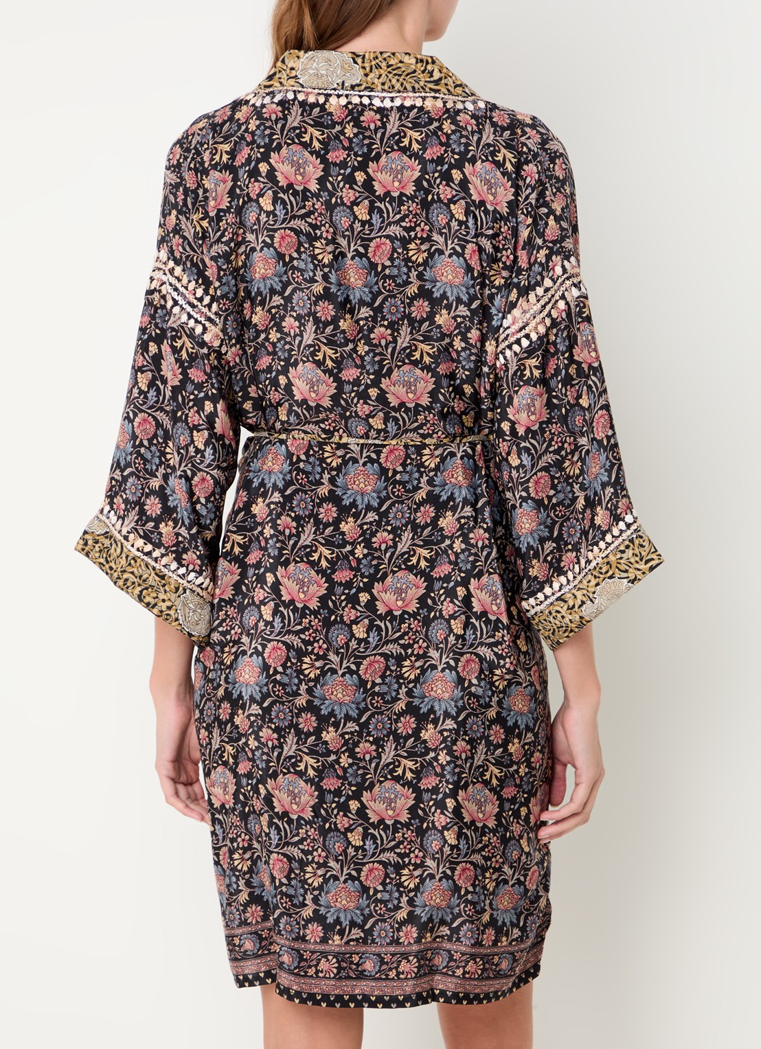 Rituals Jaypur kimono met print - achterkant zwart