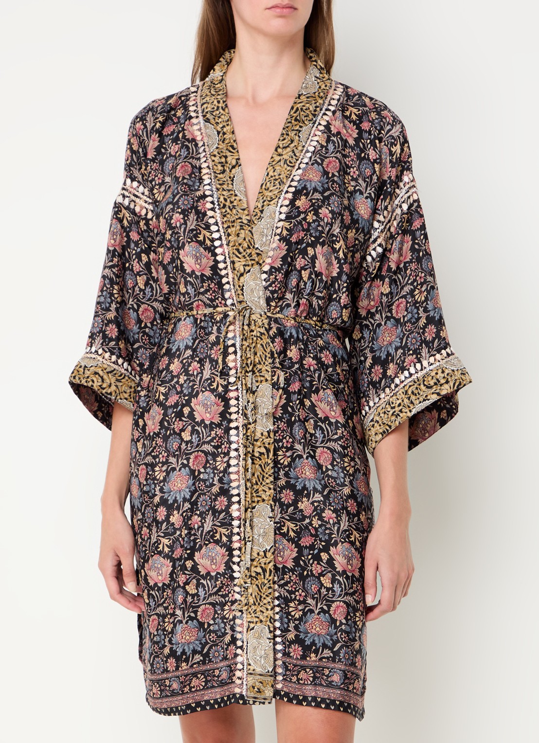 Rituals Jaypur kimono met print - detail 2 zwart
