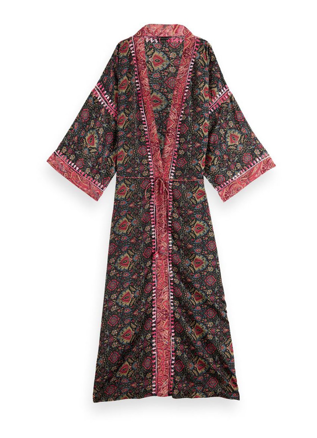Rituals Jaypur kimono met print - voorkant donkergroen