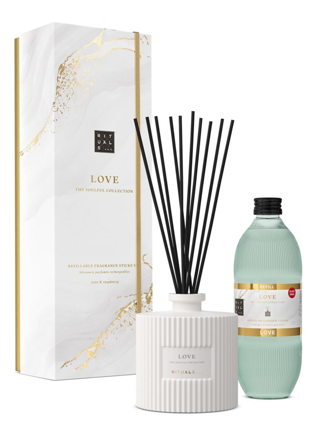 Rituals Love - Fragrance Sticks Set - geuren set - voorkant 2 beige