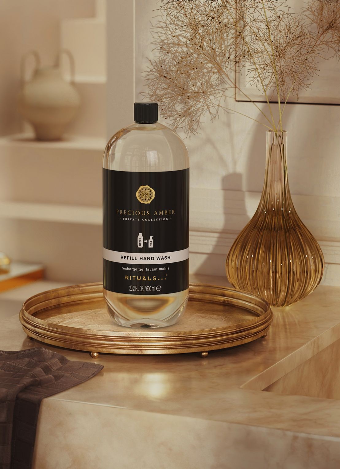Rituals Precious Amber Refill Hand Wash - navulling handzeep - detail beige