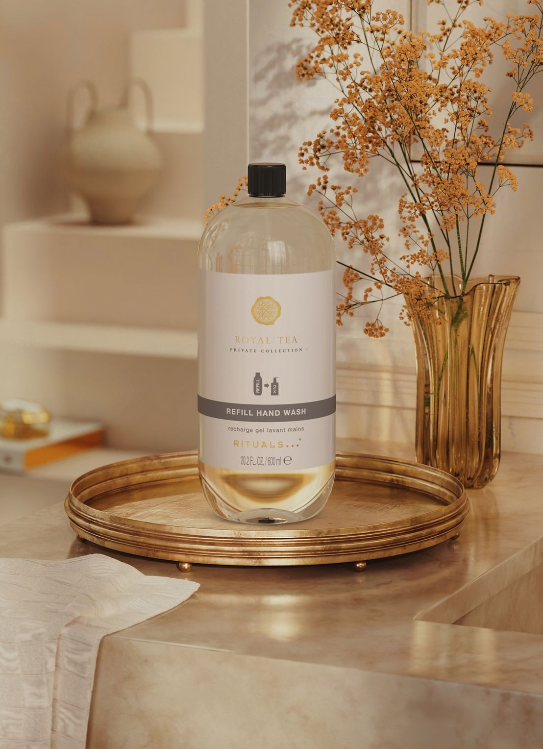 Rituals Royal Tea Refill Hand Wash - navulling handzeep - detail 3 beige