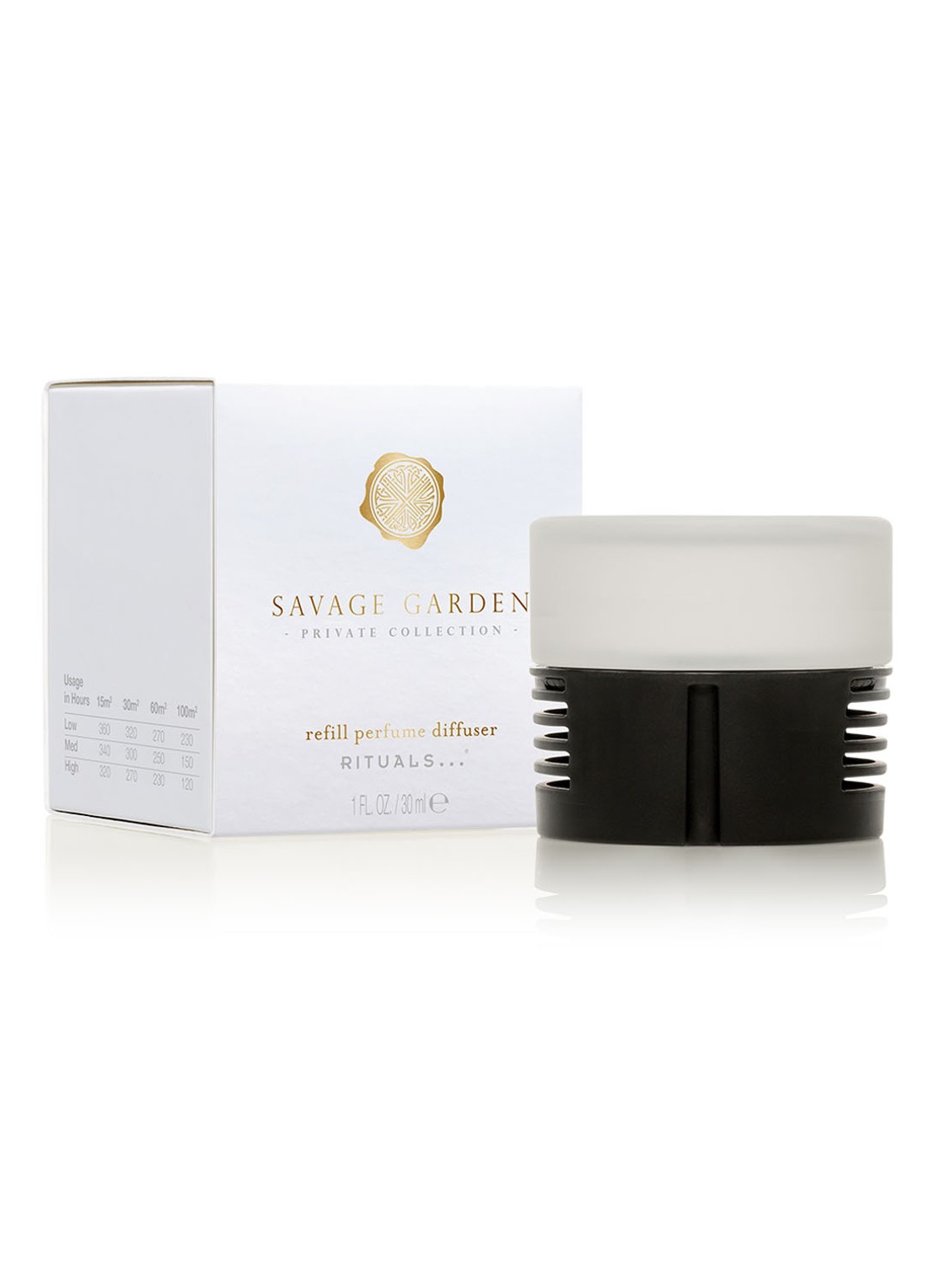 Rituals Savage Garden huisparfum geschikt voor Perfume Genie 2.0 - navulling 30 ml - voorkant 2 zwart