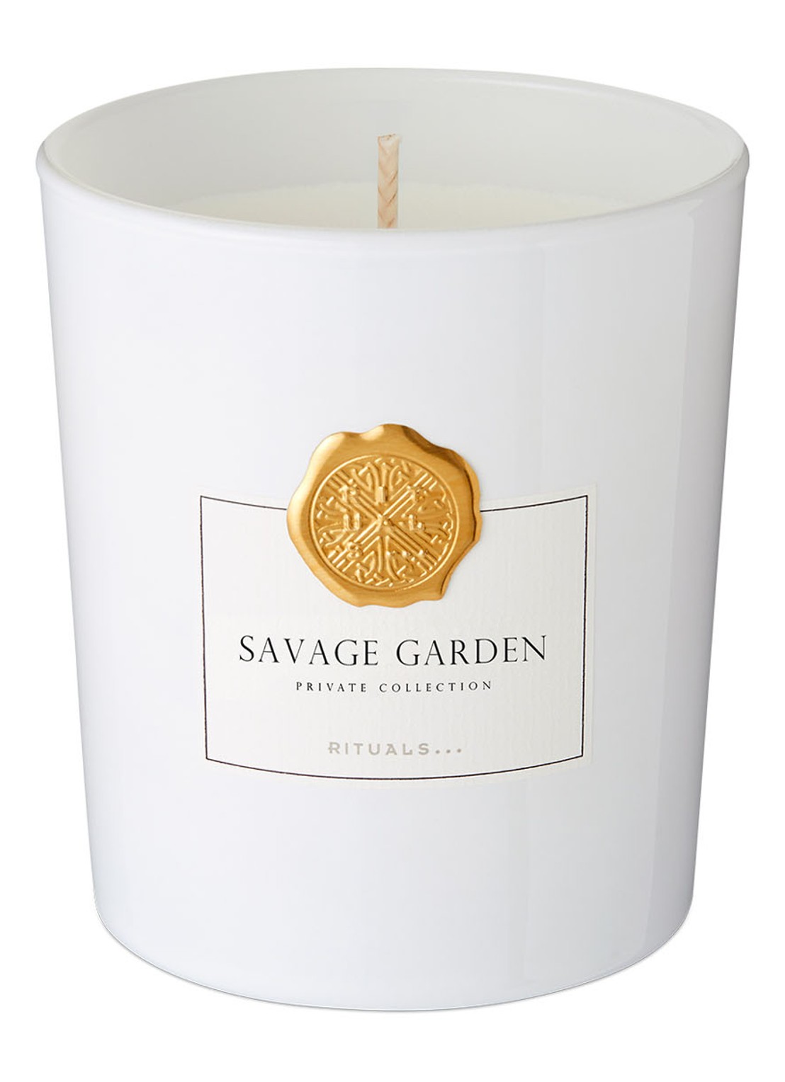 Rituals Savage Garden Luxury geurkaars - voorkant wit