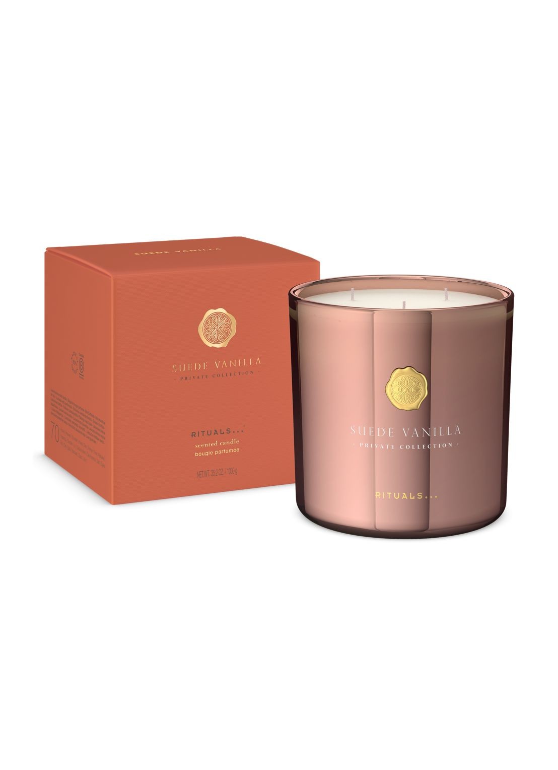 Rituals Suede Vanilla Scented Candle - geurkaars  - voorkant 6 undefined