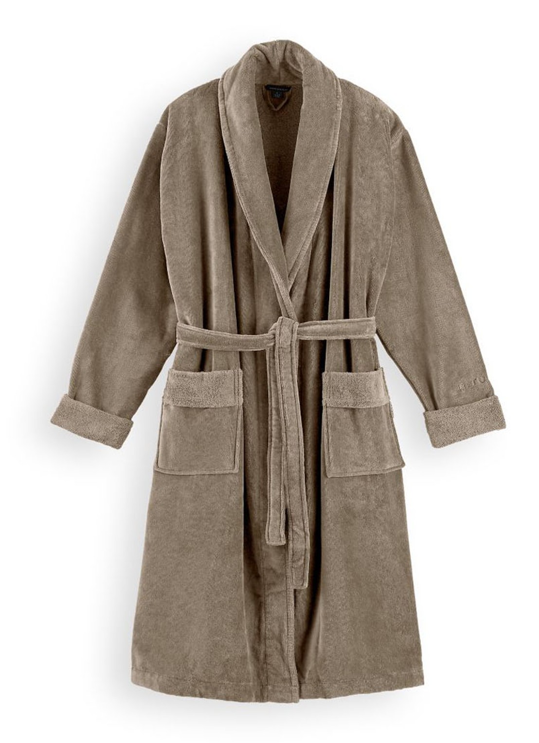 Rituals Super Smooth badjas van katoen - voorkant 3 zand