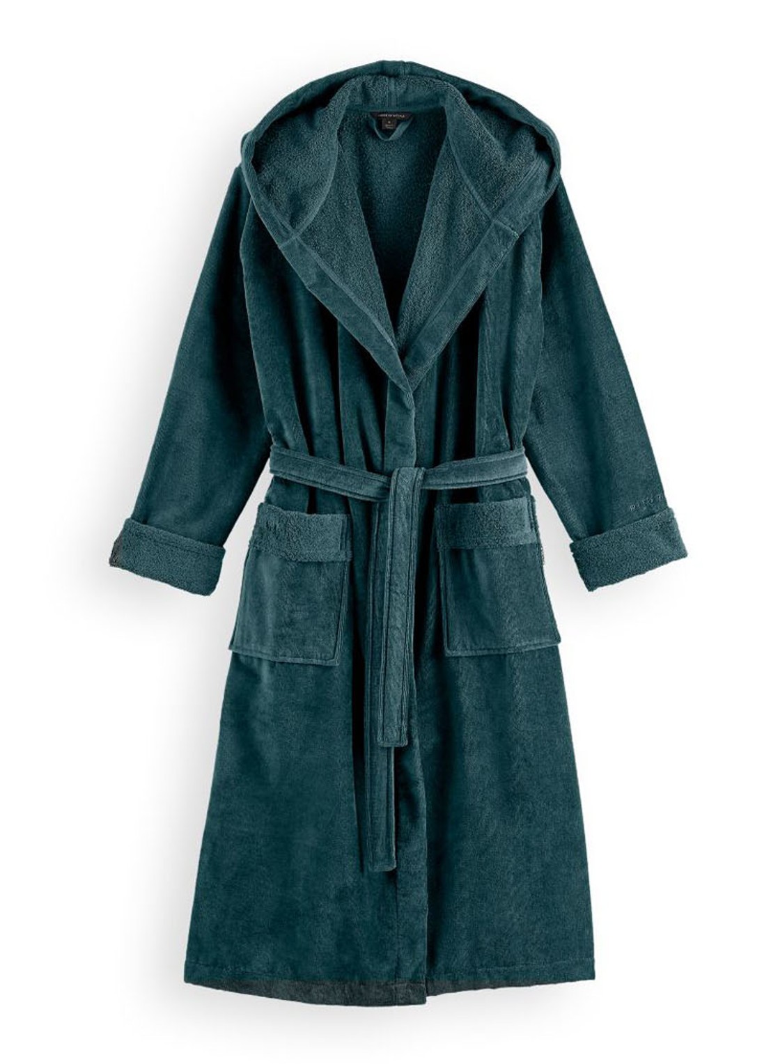 Rituals Super Smooth badjas van katoen - voorkant 2 zeegroen