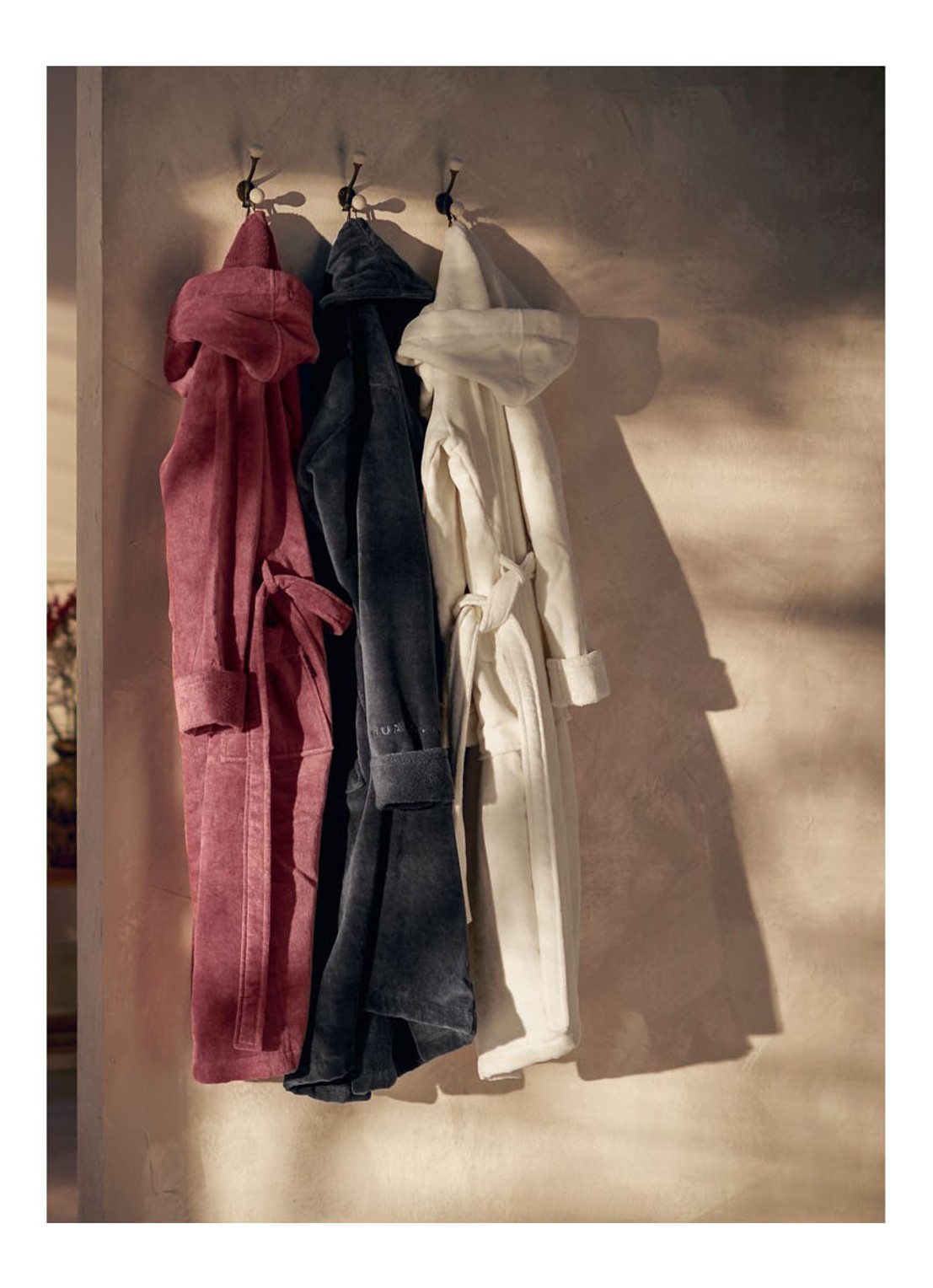 Rituals Super Smooth badjas van katoen - detail 5 donkerroze