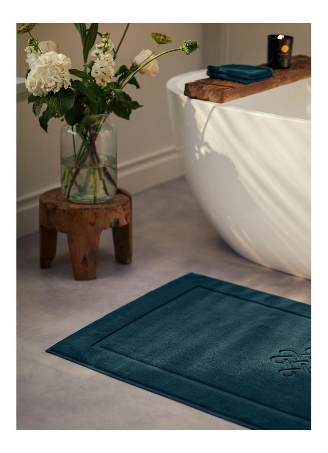 Rituals Super Smooth Cotton badmat  - detail 2 turquoise