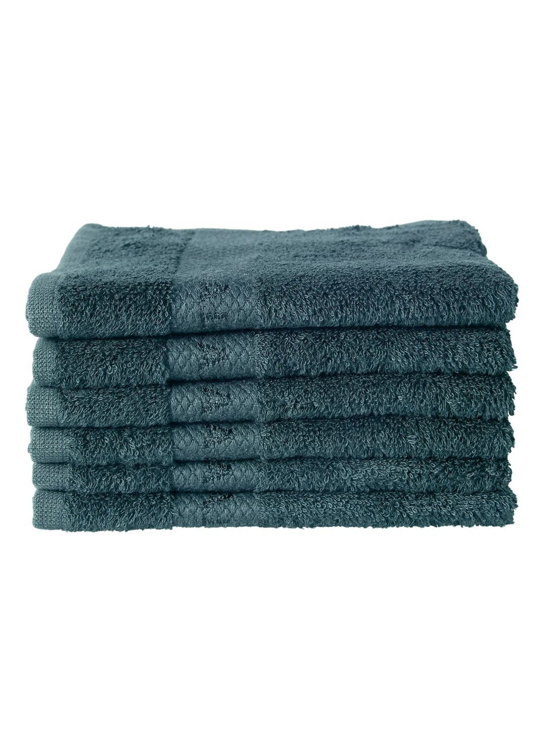 Rituals Super Smooth Cotton gastendoekje 30 x 30 cm set van 6 - voorkant 3 turquoise