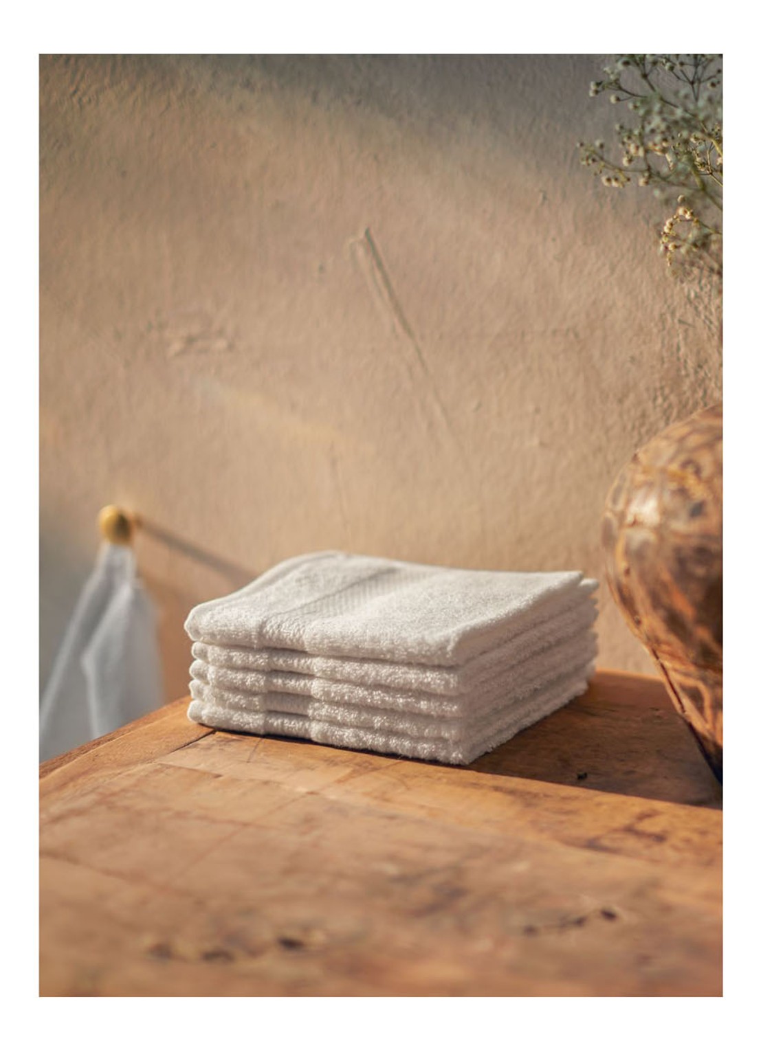 Rituals Super Smooth Cotton gastendoekje set van 6 - voorkant 2 gebroken wit