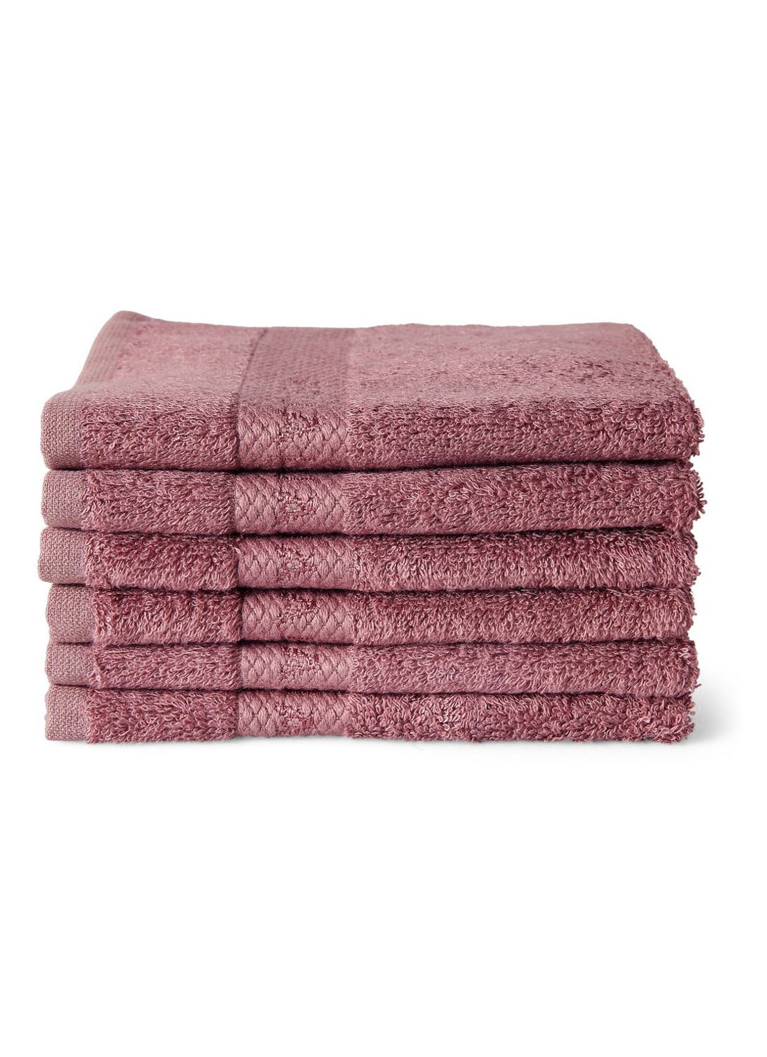 Rituals Super Smooth Cotton gastendoekje set van 6 - voorkant roze
