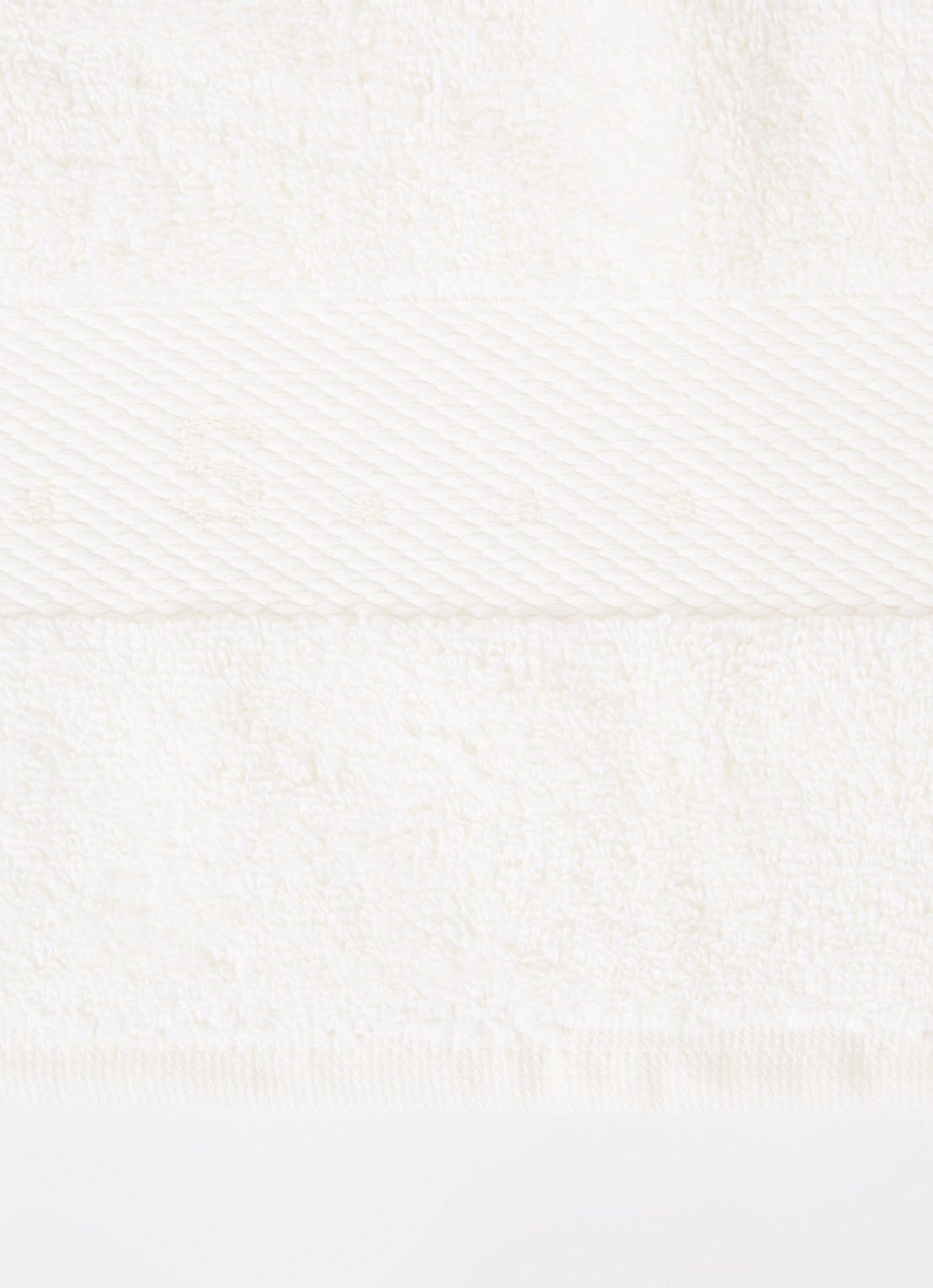 Rituals Super Smooth Cotton handdoek  - detail gebroken wit