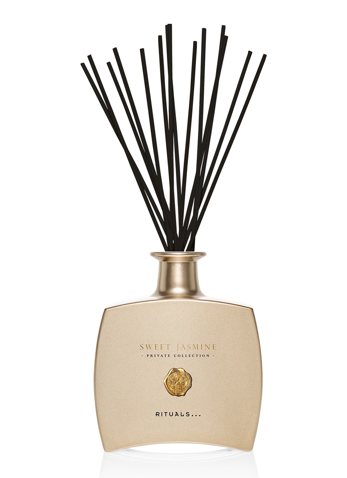 Rituals Sweet Jasmine Fragrance Sticks luxe geurstokjes 450 ml - voorkant 3 goud