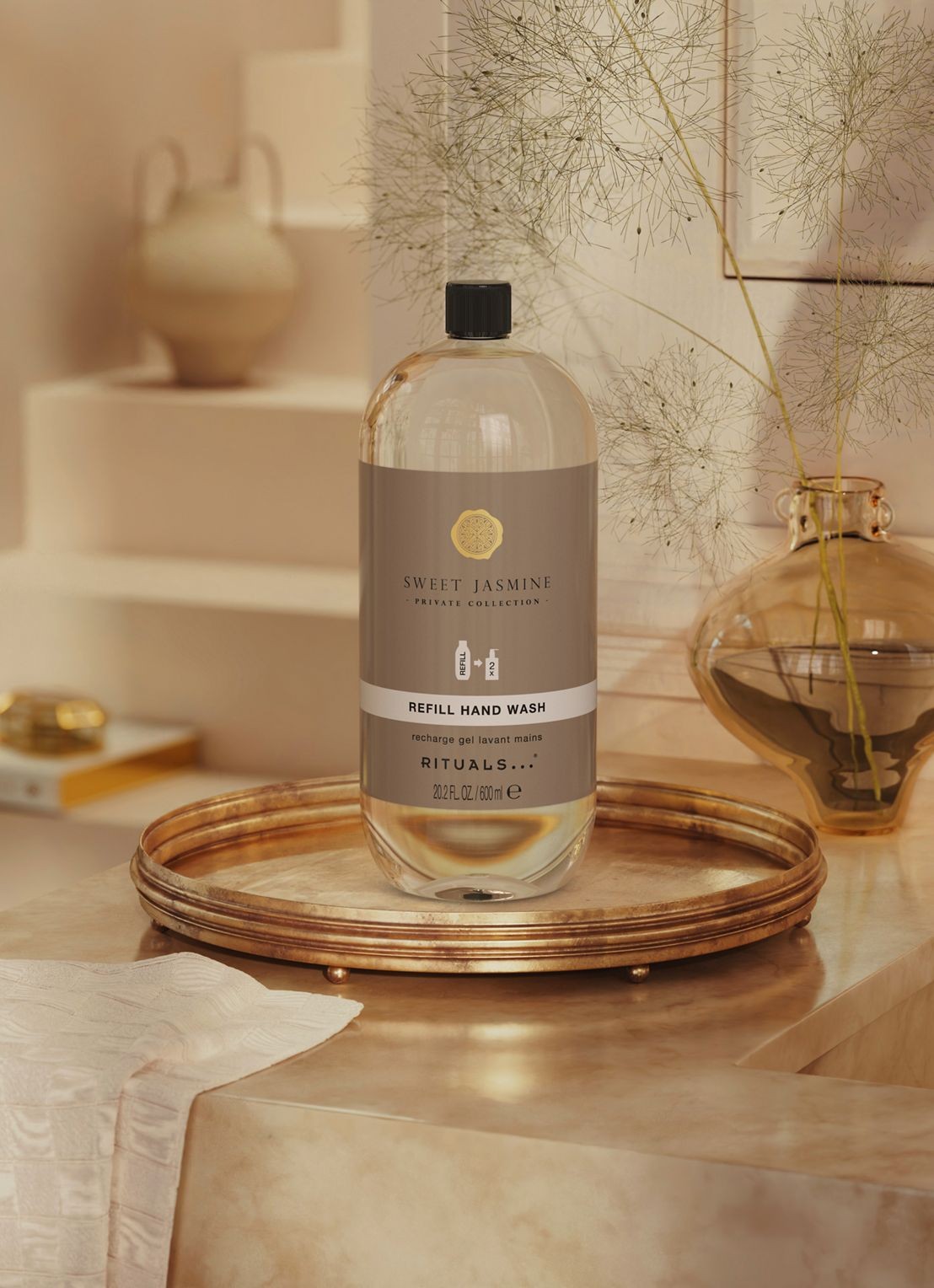 Rituals Sweet Jasmine Refill Hand Wash - navulling handzeep - detail beige