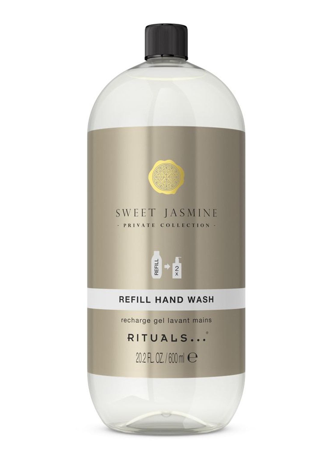 Rituals Sweet Jasmine Refill Hand Wash - navulling handzeep - voorkant 2 beige
