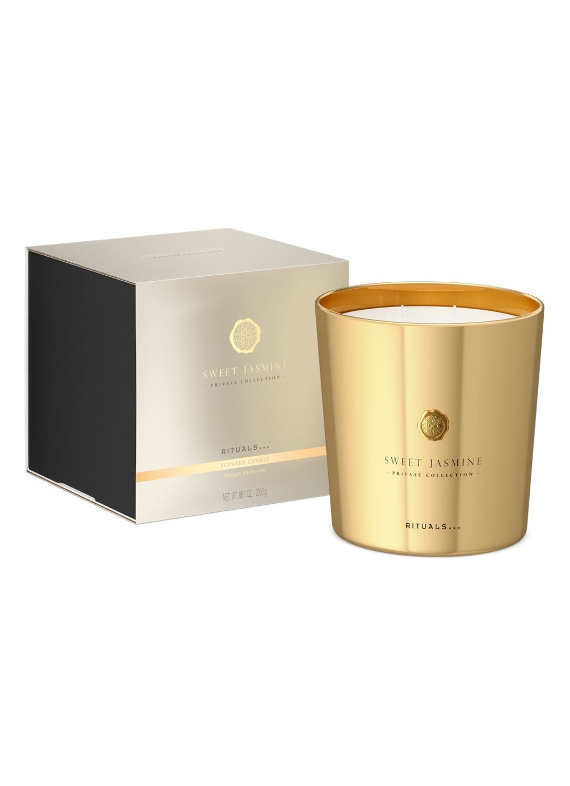 Rituals Sweet Jasmine Scented Candle - geurkaars  - voorkant 7 transparant