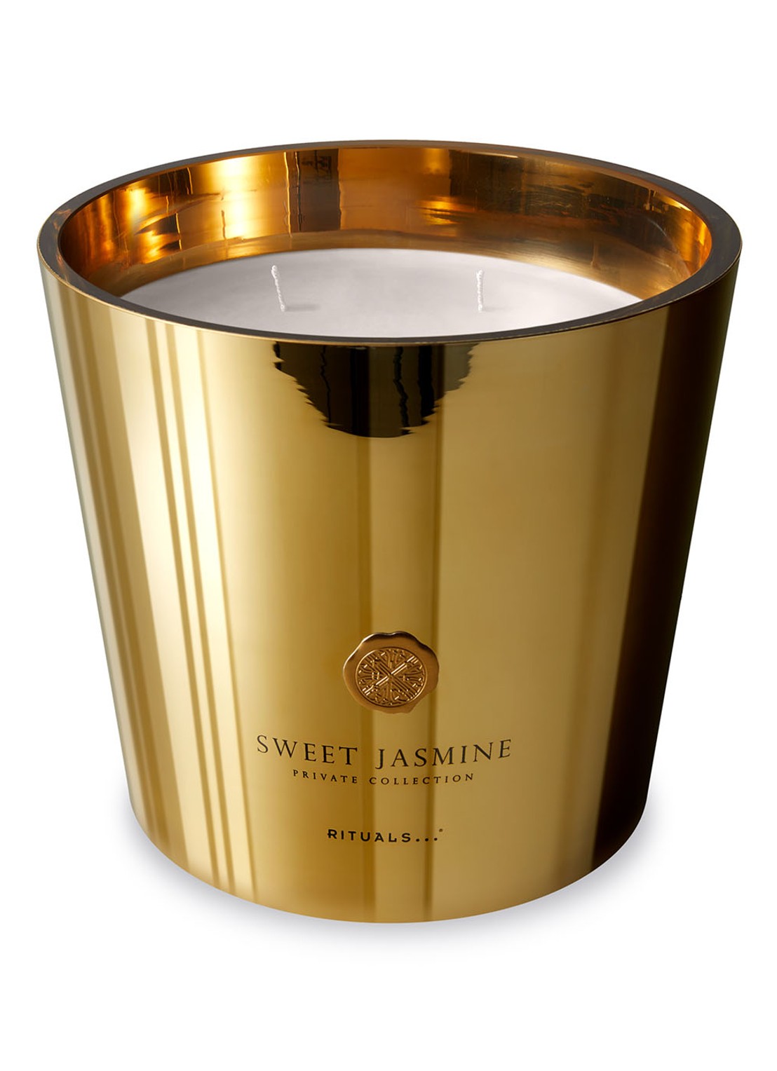 Rituals Sweet Jasmine XXL geurkaars 2500 gram - voorkant goud