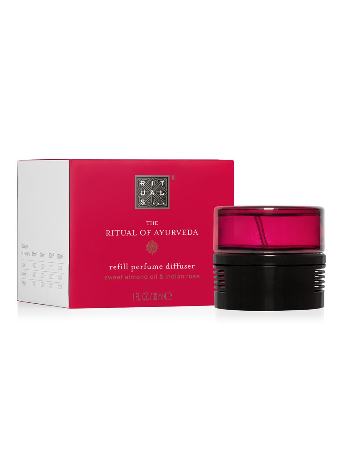Rituals The Ritual of Ayurveda geschikt voor Perfume Genie 2.0 navulling 30 ml - voorkant 2 steenrood
