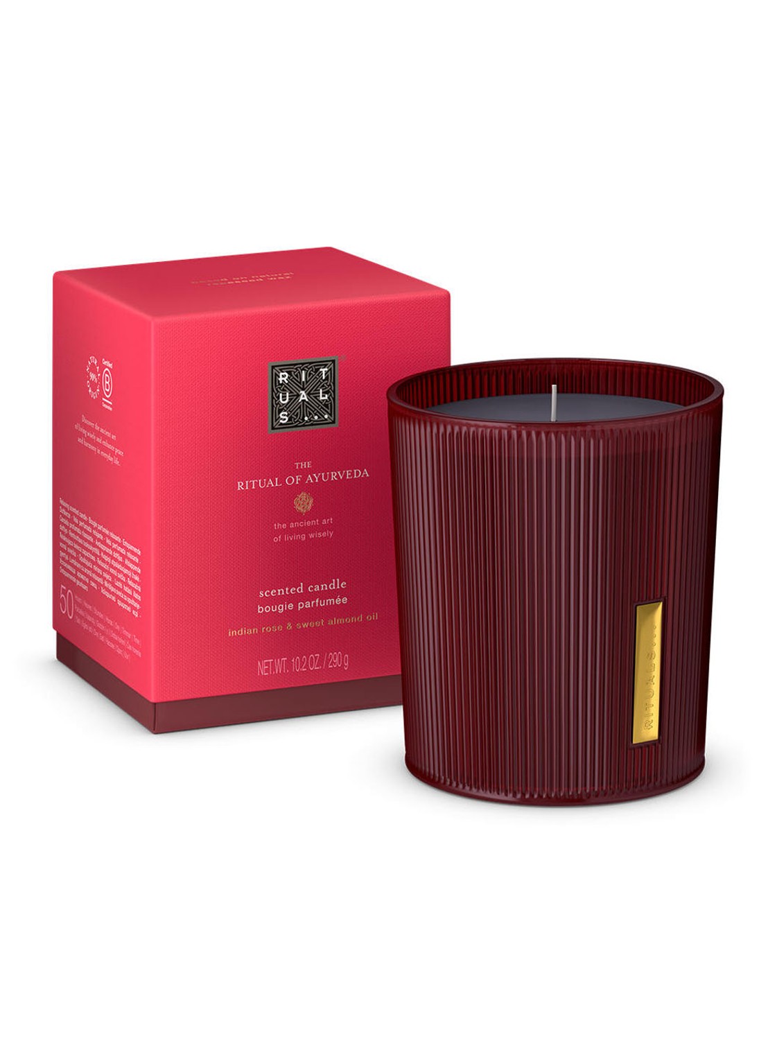 Rituals The Ritual of Ayurveda geurkaars 290 gram - voorkant 2 rood