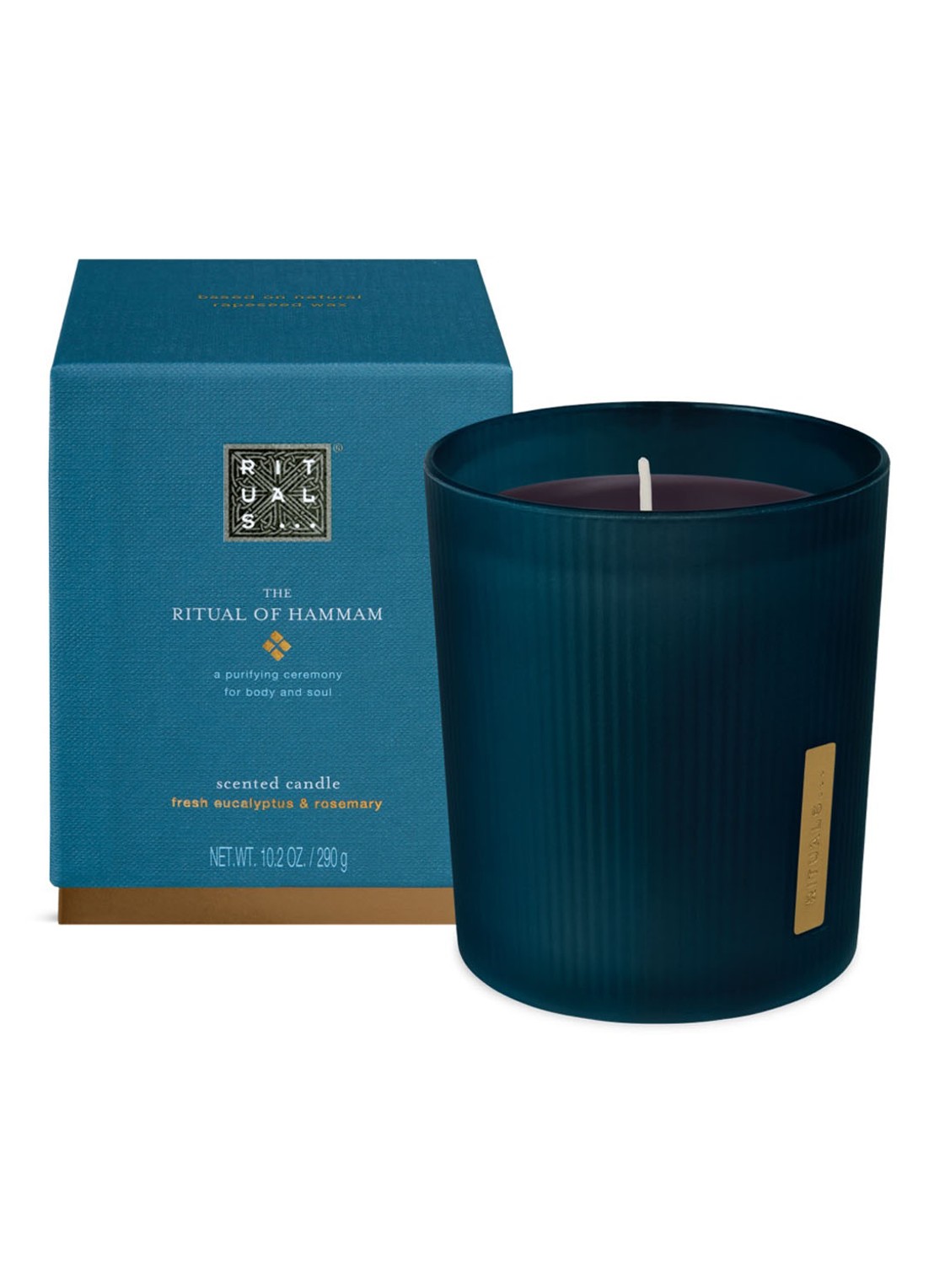 Rituals The Ritual of Hammam geurkaars 290 gram - voorkant 2 donkerblauw