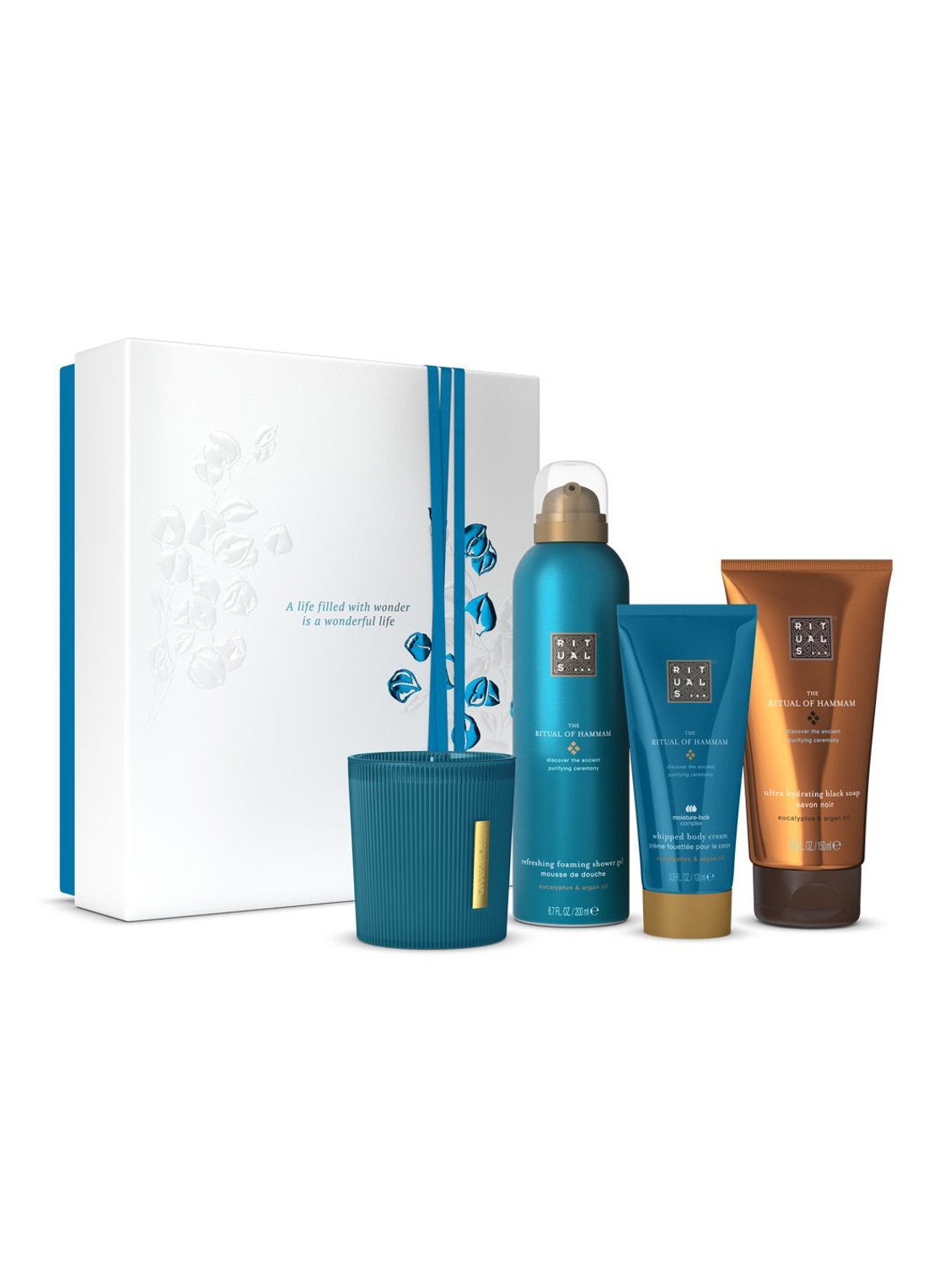 Rituals The Ritual of Hammam Medium Gift Set - verzorgingsset - voorkant beige
