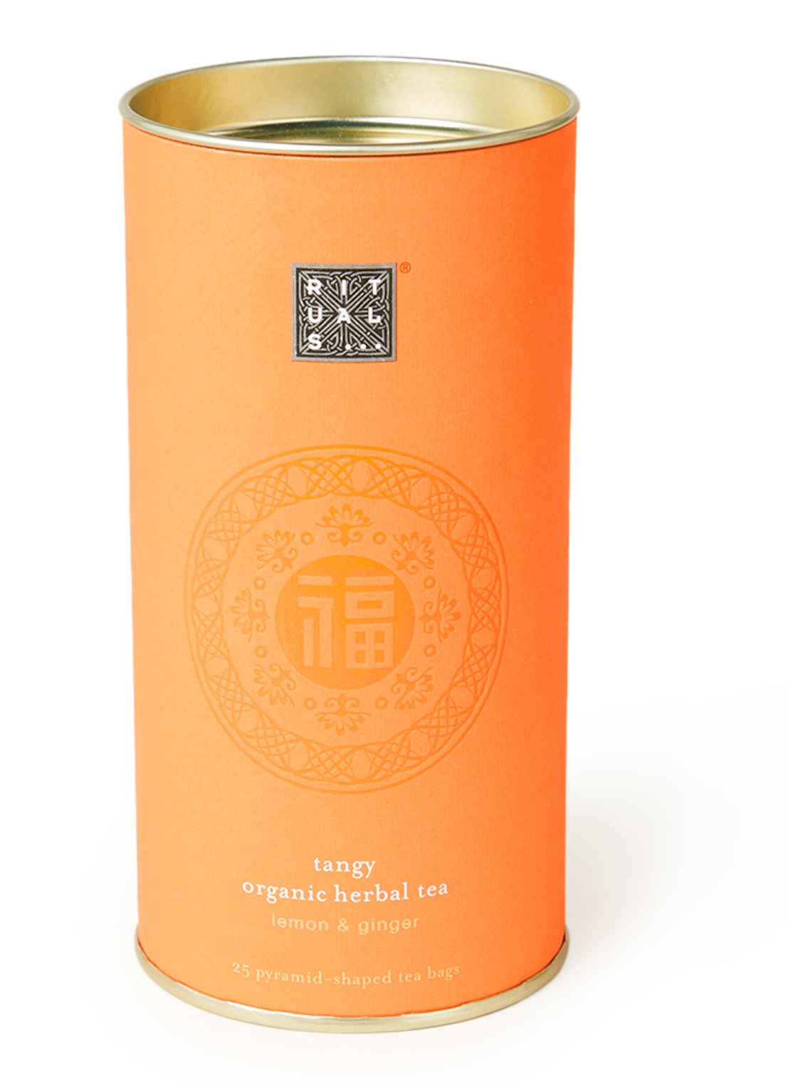 Rituals The Ritual of Happy Buddha theezakjes 25 stuks - voorkant oranje