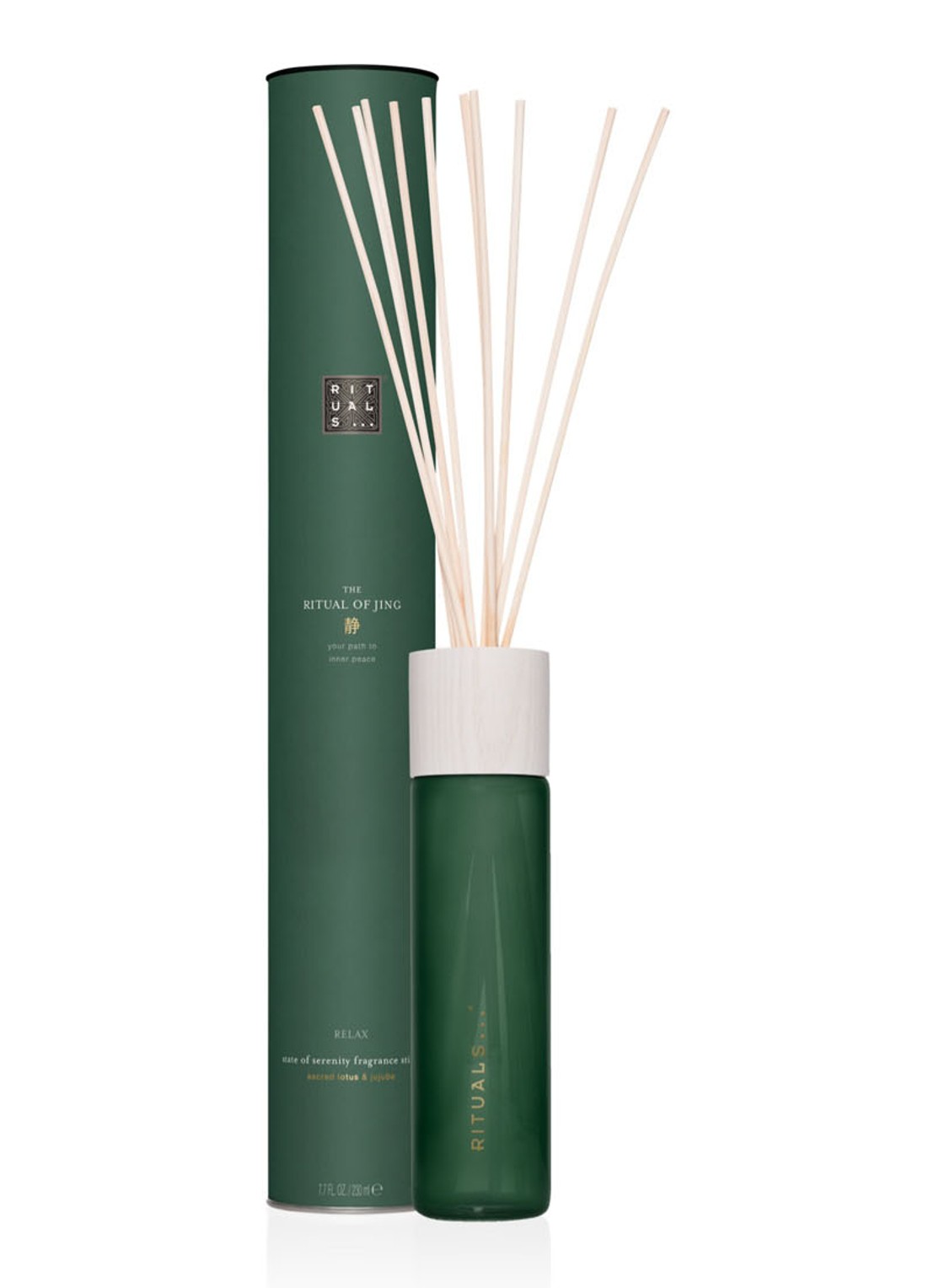 Rituals The Ritual of Jing Fragrance Sticks - geurstokjes 230 ml - voorkant 6 groen