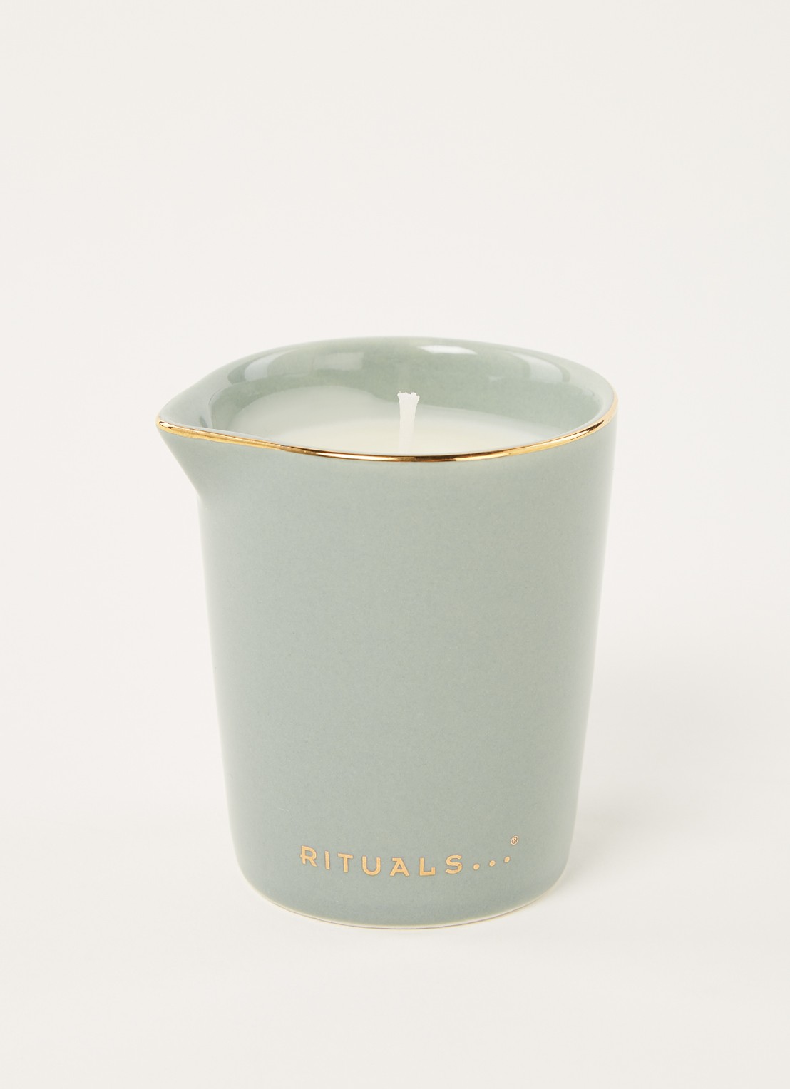 Rituals The Ritual of Jing massage geurkaars 140 gram - voorkant 2 lindegroen