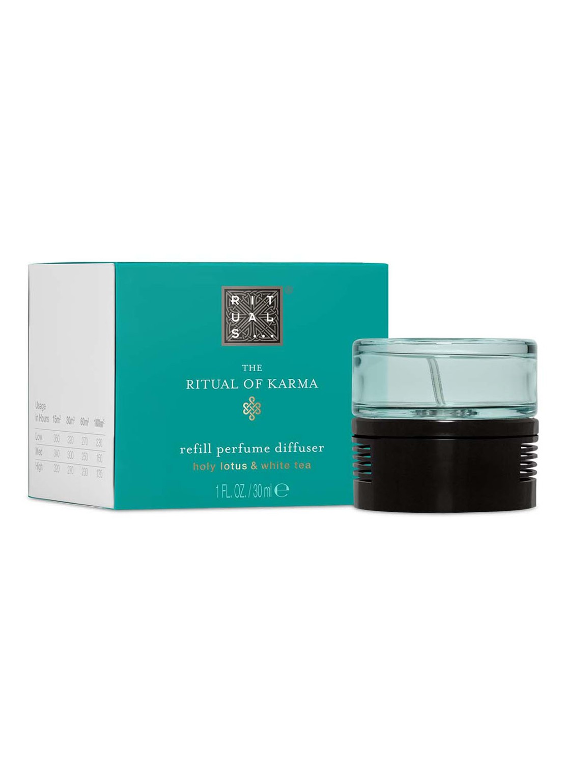 Rituals The Ritual of Karma geschikt voor Perfume Genie 2.0 navulling 30 ml - voorkant 3 blauw