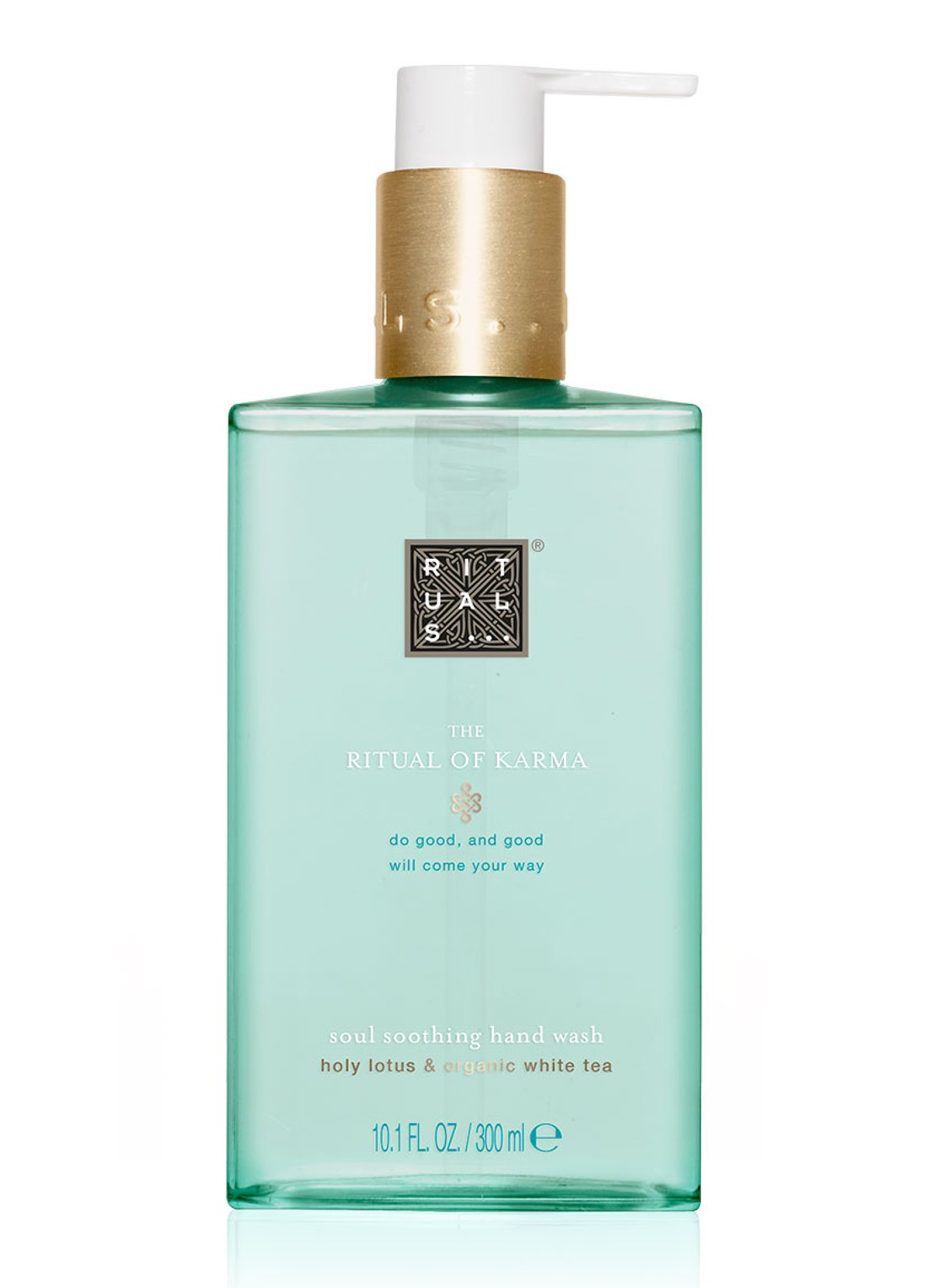 Rituals The Ritual of Karma handzeep 300 ml  - voorkant lichtblauw