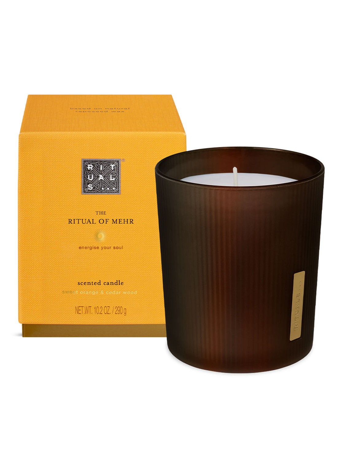 Rituals The Ritual of Mehr geurkaars 290 gram - voorkant 2 donkeroranje