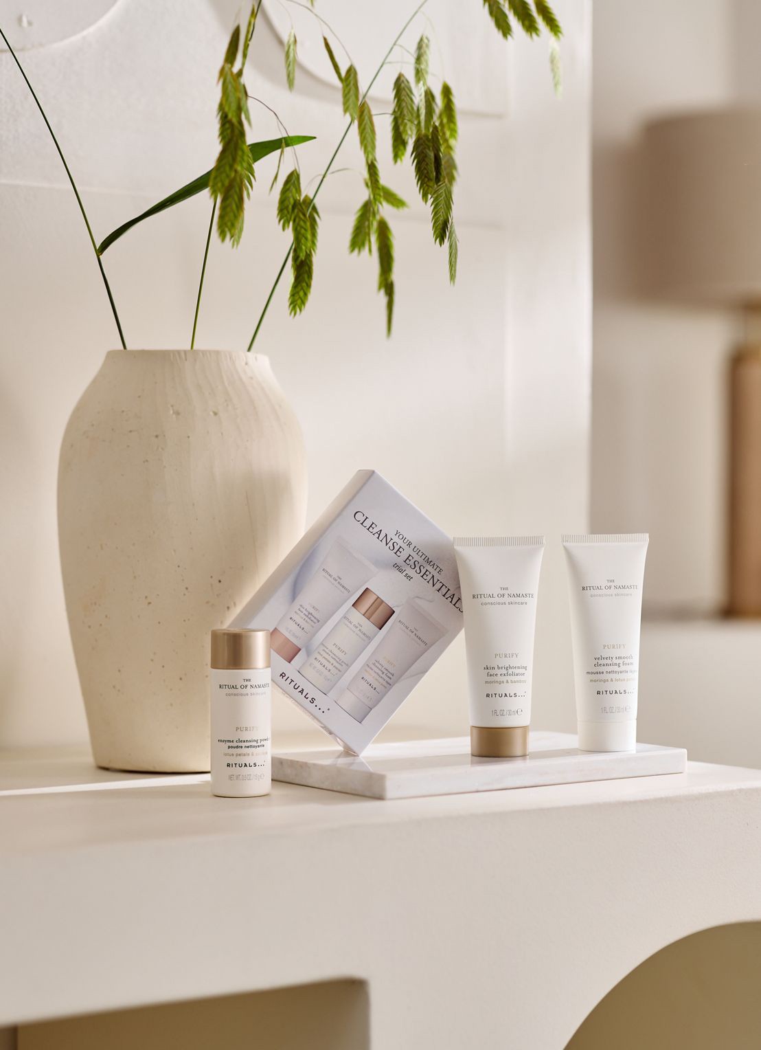 Rituals The Ritual of Namaste Skin Care Set - verzorgingsset - achterkant 3 beige
