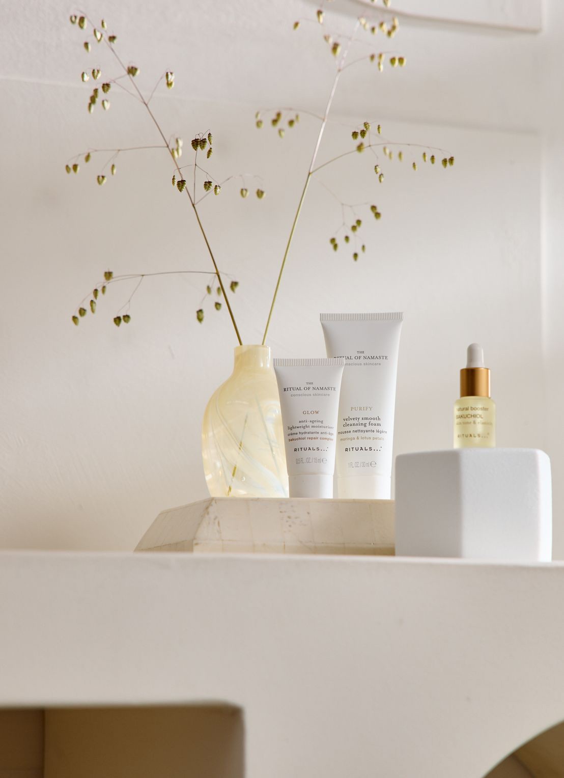 Rituals The Ritual of Namaste Skin Care Set - verzorgingsset - achterkant beige