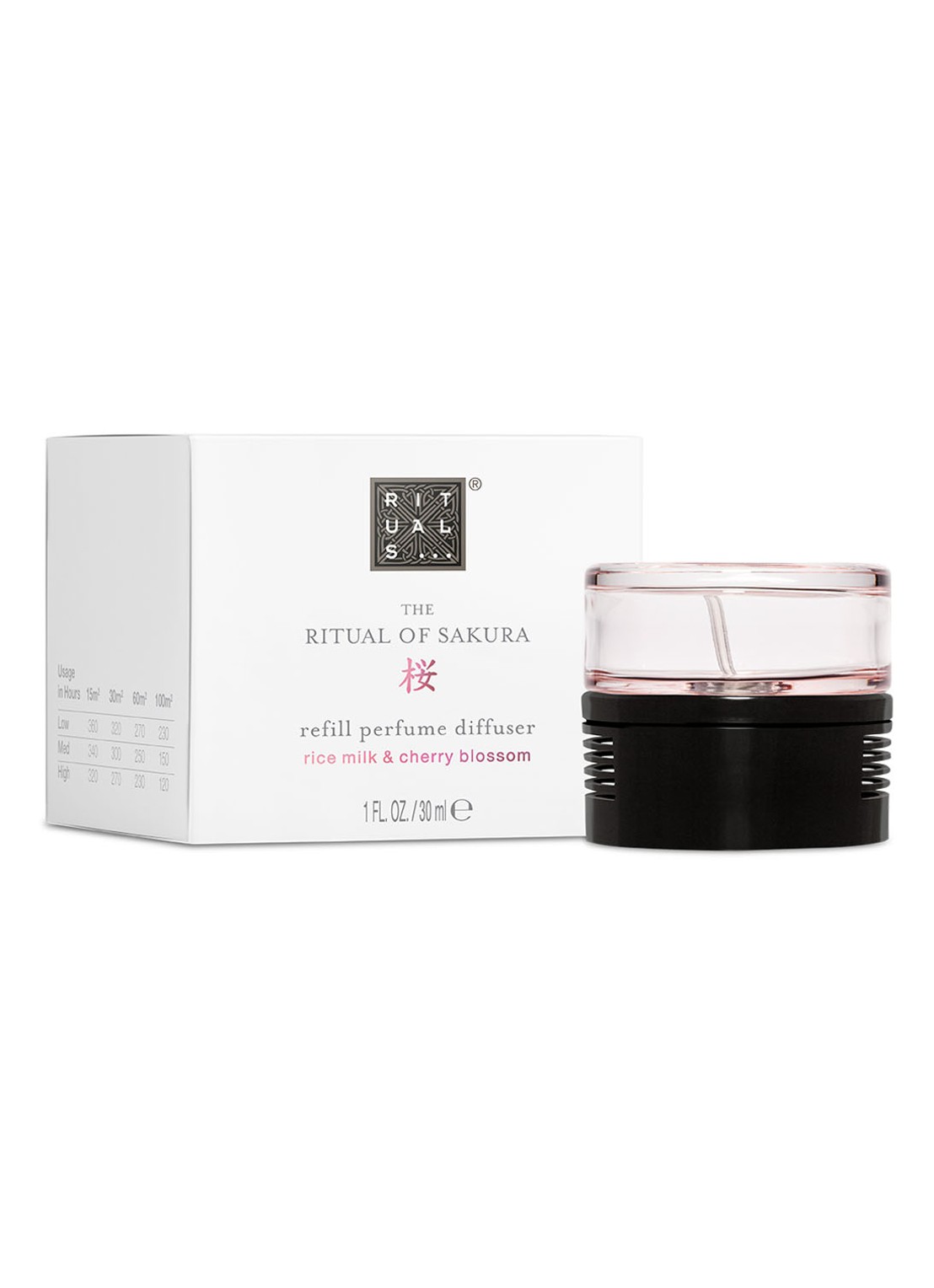 Rituals The Ritual of Sakura geschikt voor Perfume Genie 2.0 navulling 30 ml  - voorkant 2 wit