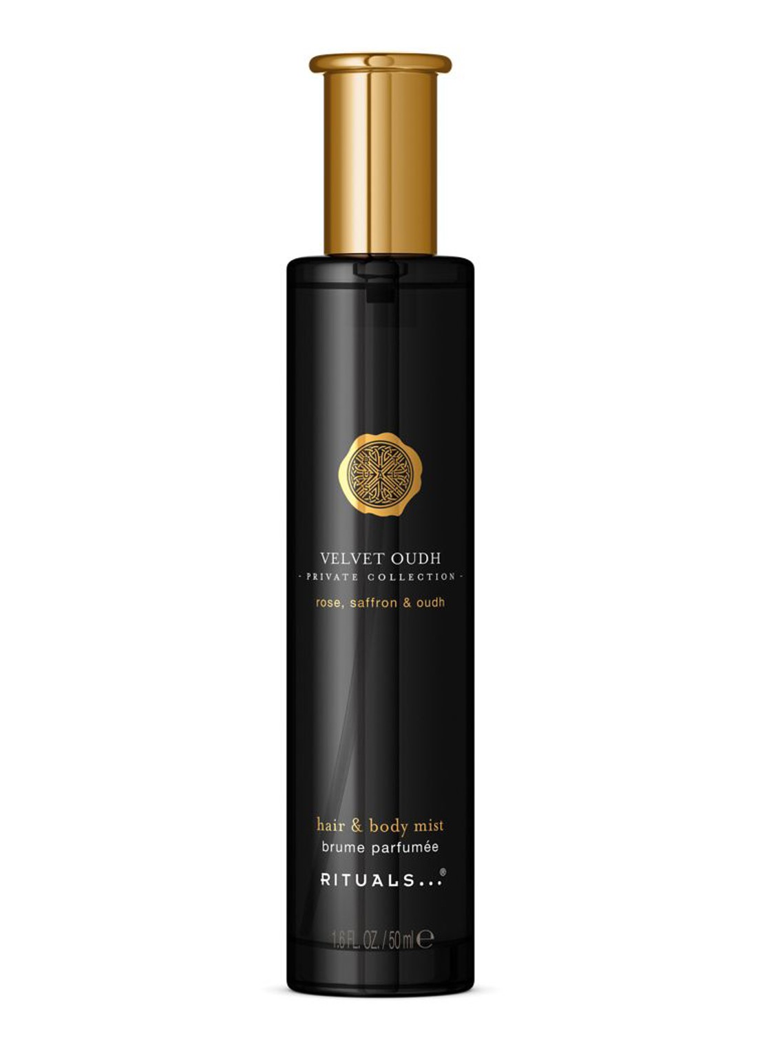 Rituals Velvet Oudh Hair & Body Mist - haar- en bodymist - voorkant 2 beige