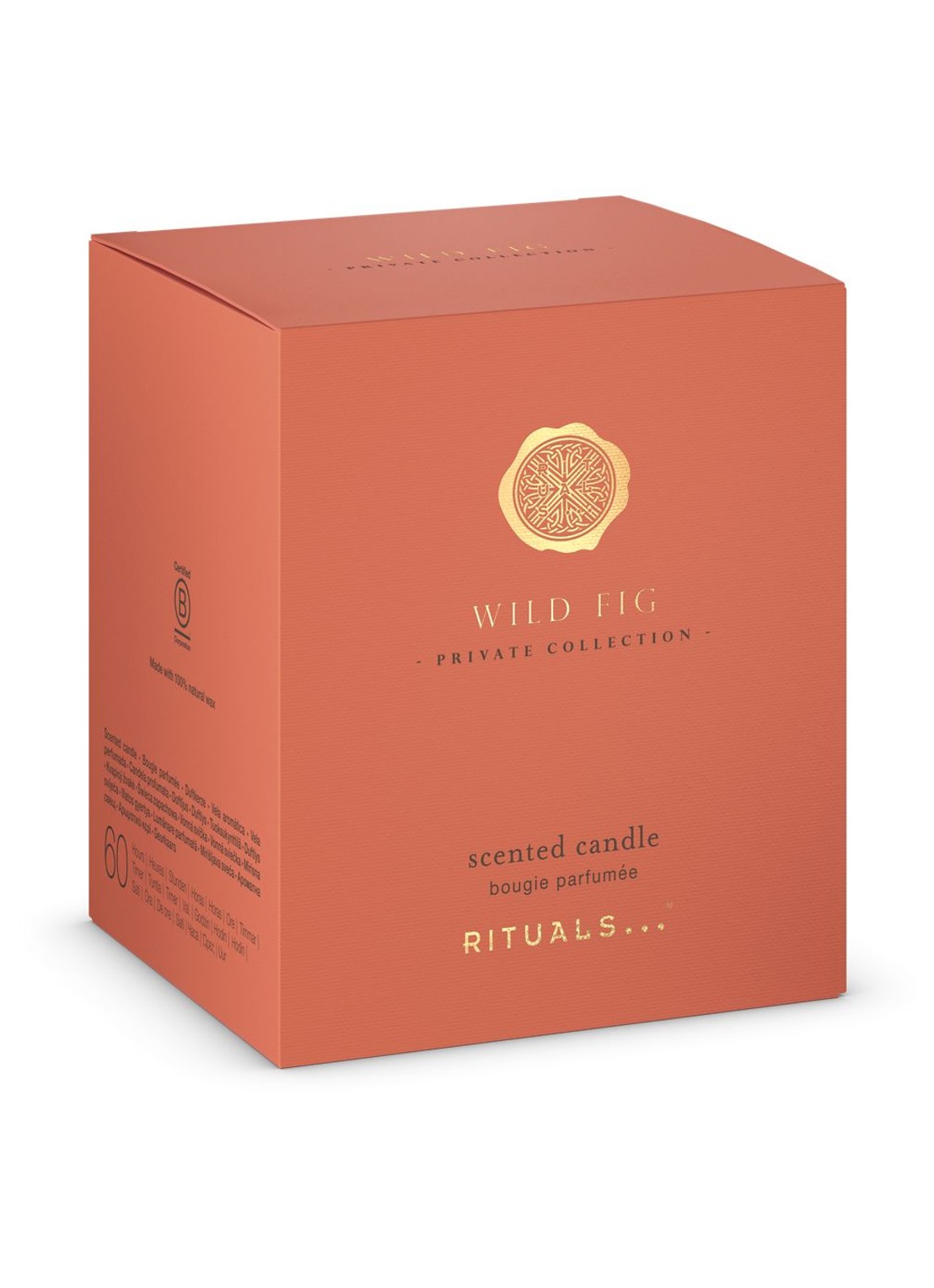 Rituals Wild Fig Scented Candle - geurkaars 360 gram - voorkant 6 beige