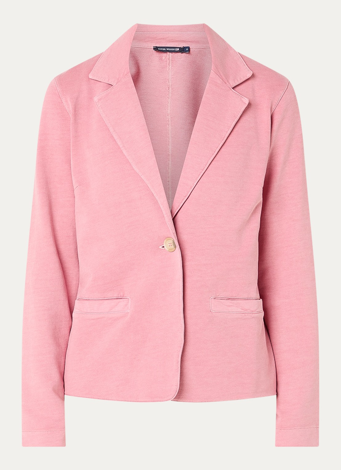 River Woods Blazer met steekzakken - voorkant 2 koraalroze