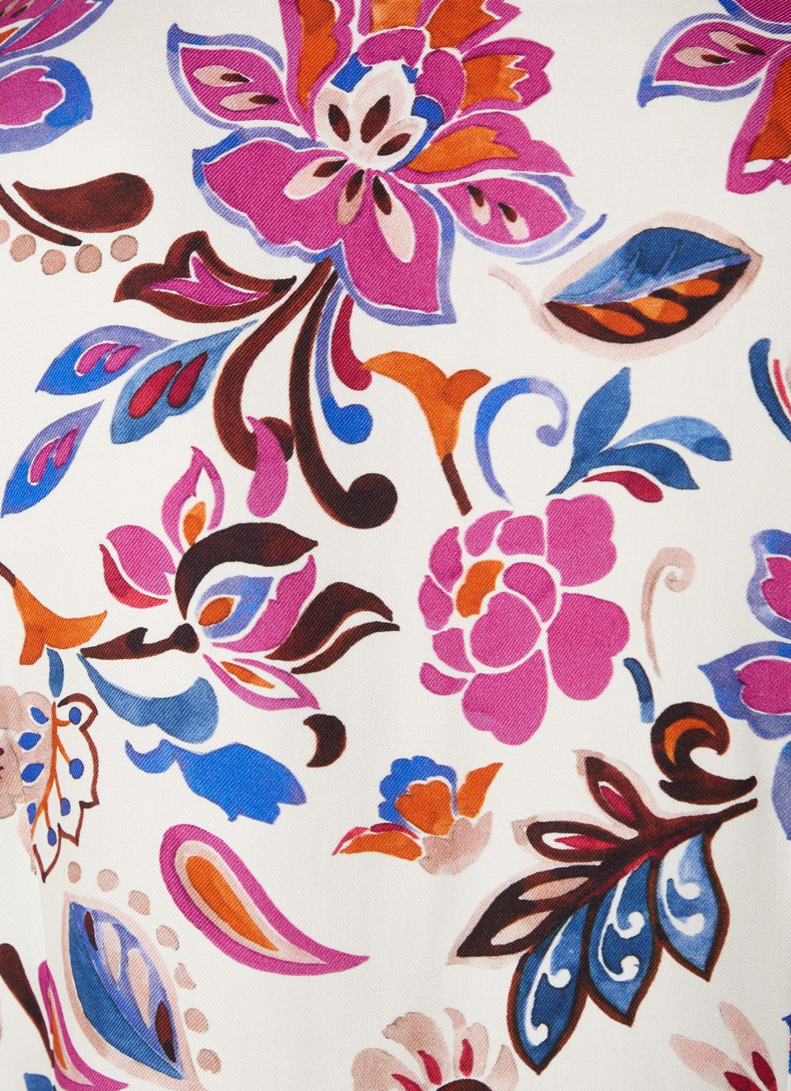 River Woods Blouse met bloemenprint - detail 3 donkerroze