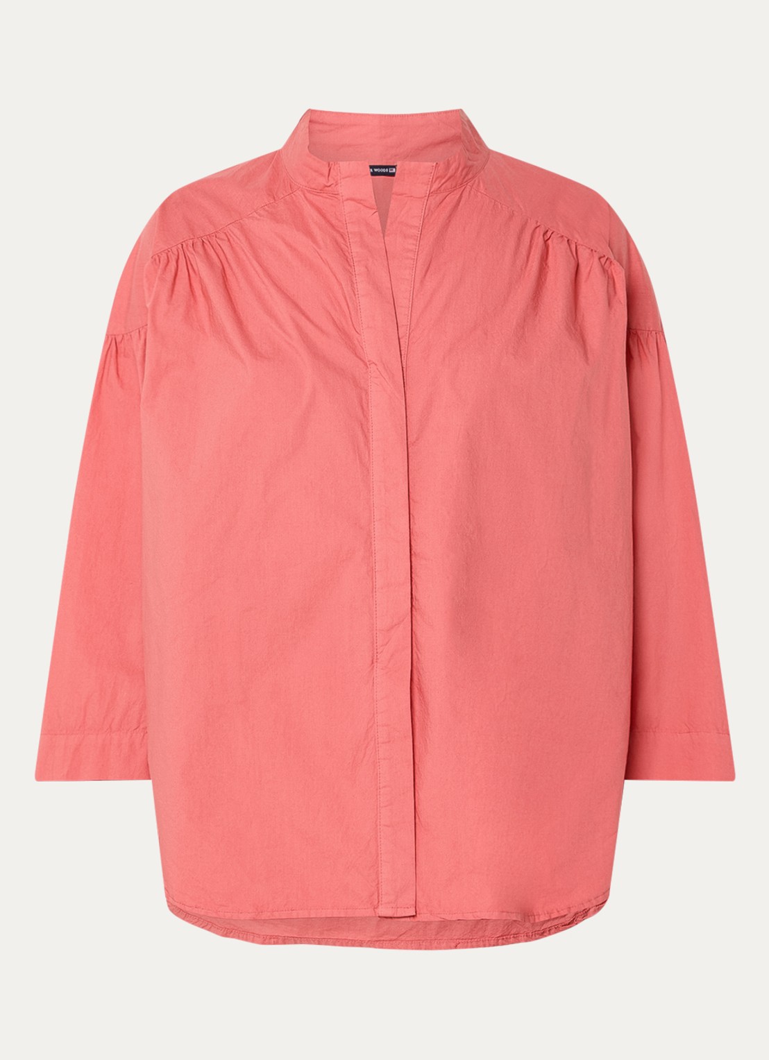 River Woods Blouse met ronde hals - voorkant roze