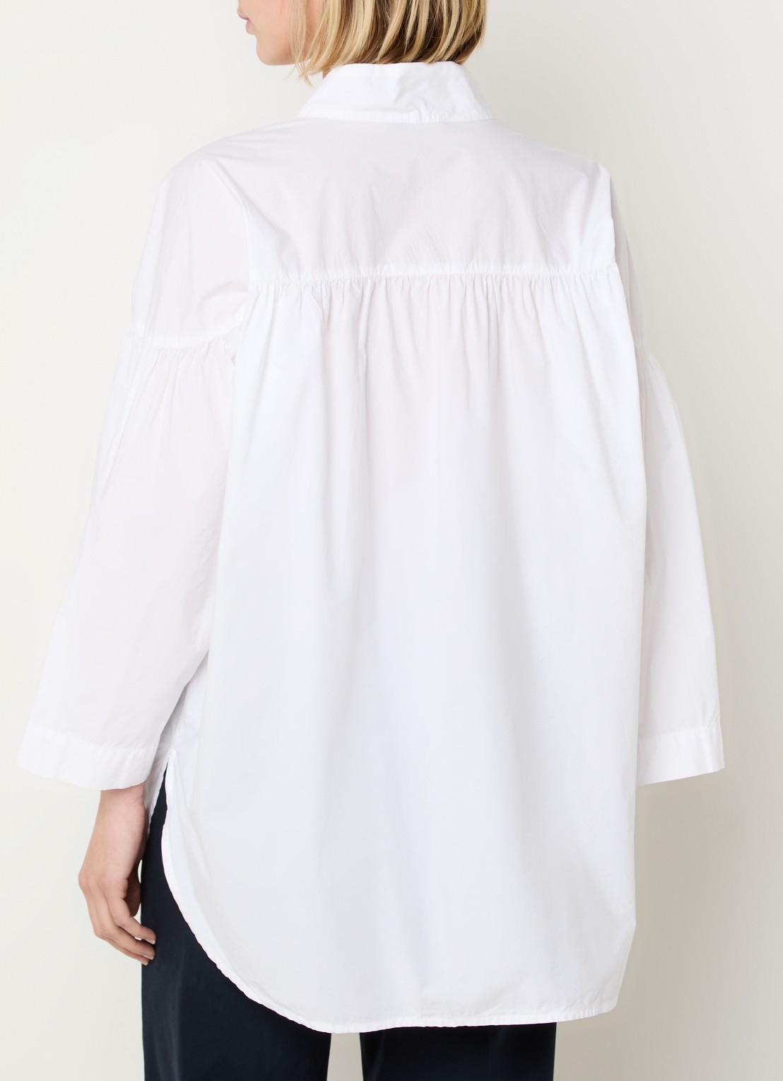 River Woods Blouse met ronde hals - achterkant 4 wit