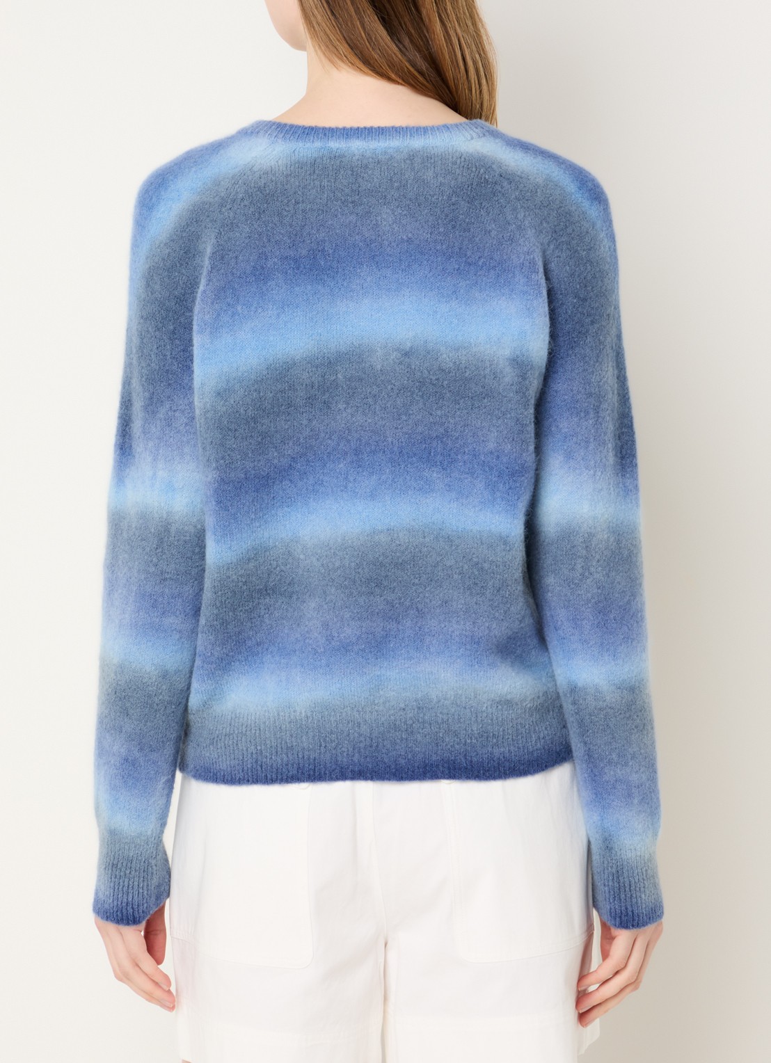 River Woods Fijngebreide trui in alpaca wolblend - achterkant 3 indigo