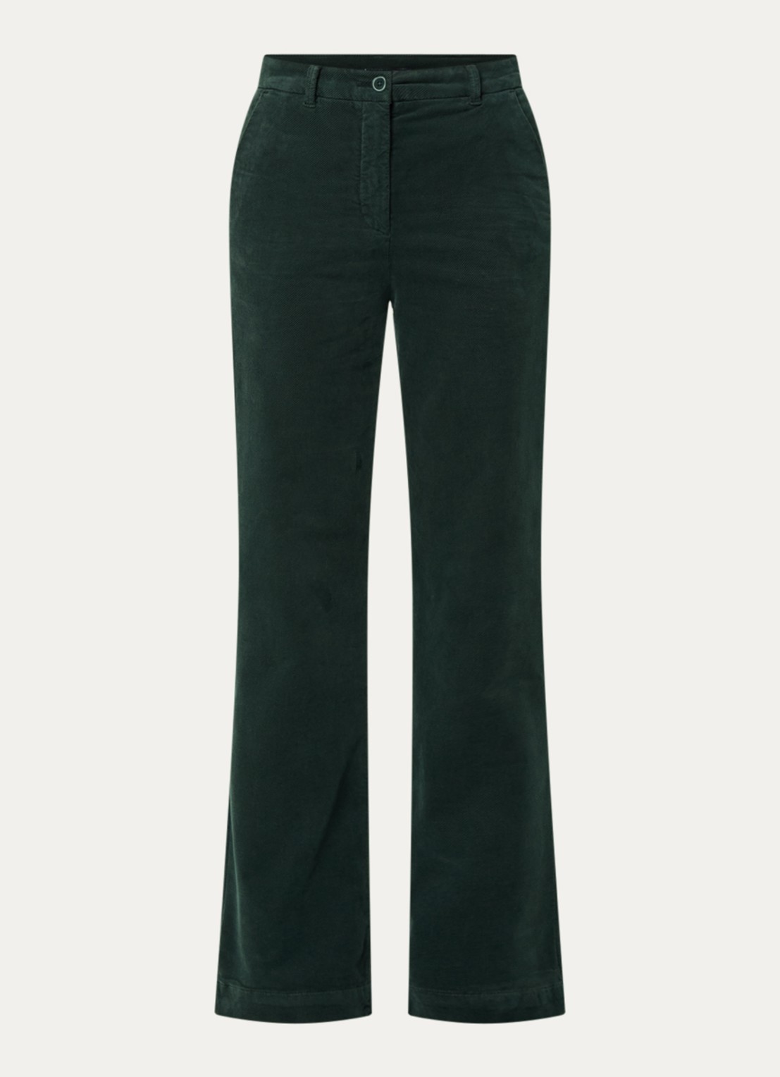 River Woods High waist flared fit pantalon met stretch - voorkant lichtblauw