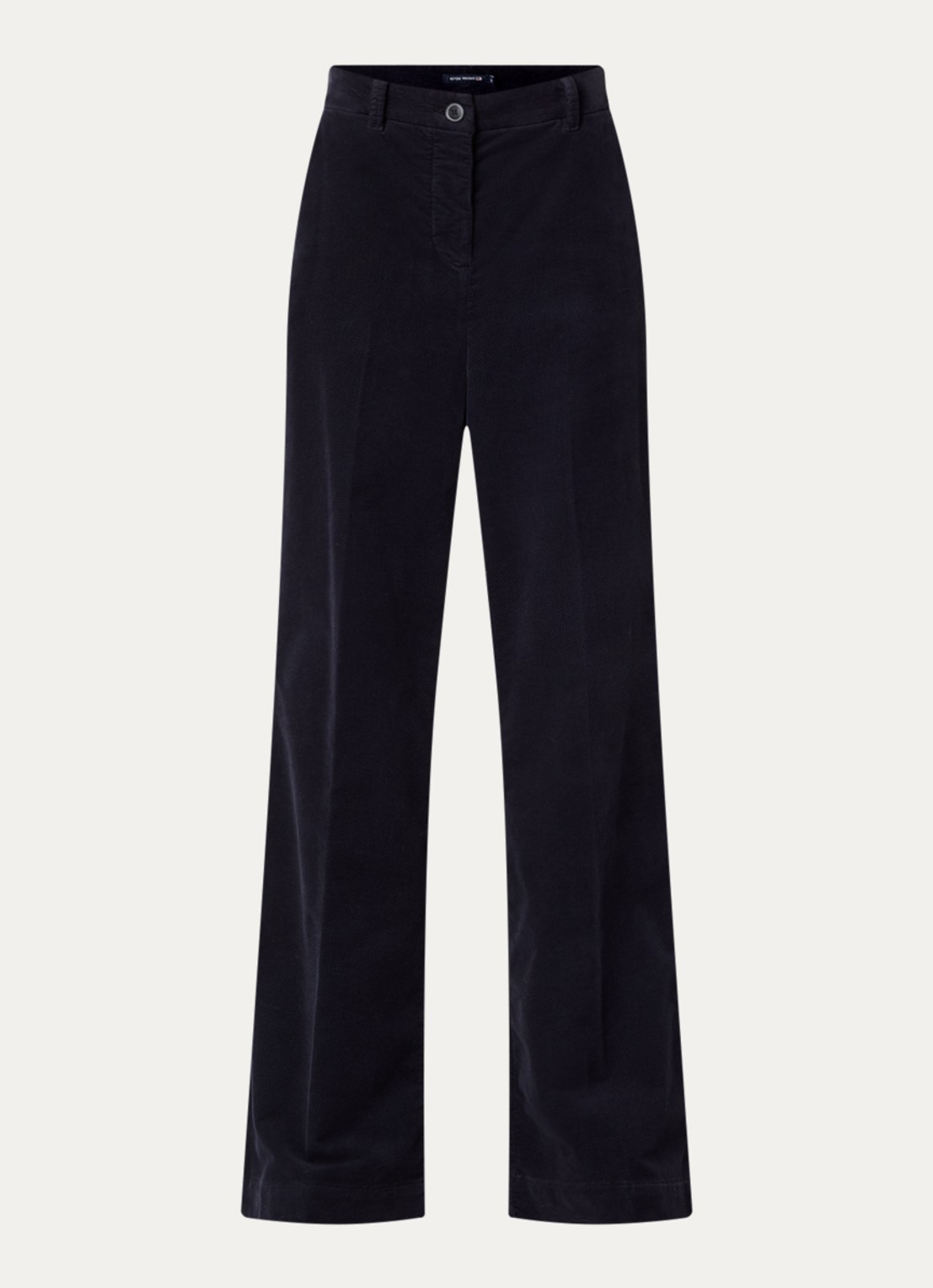 River Woods High waist flared fit pantalon met stretch - voorkant 3 blauw