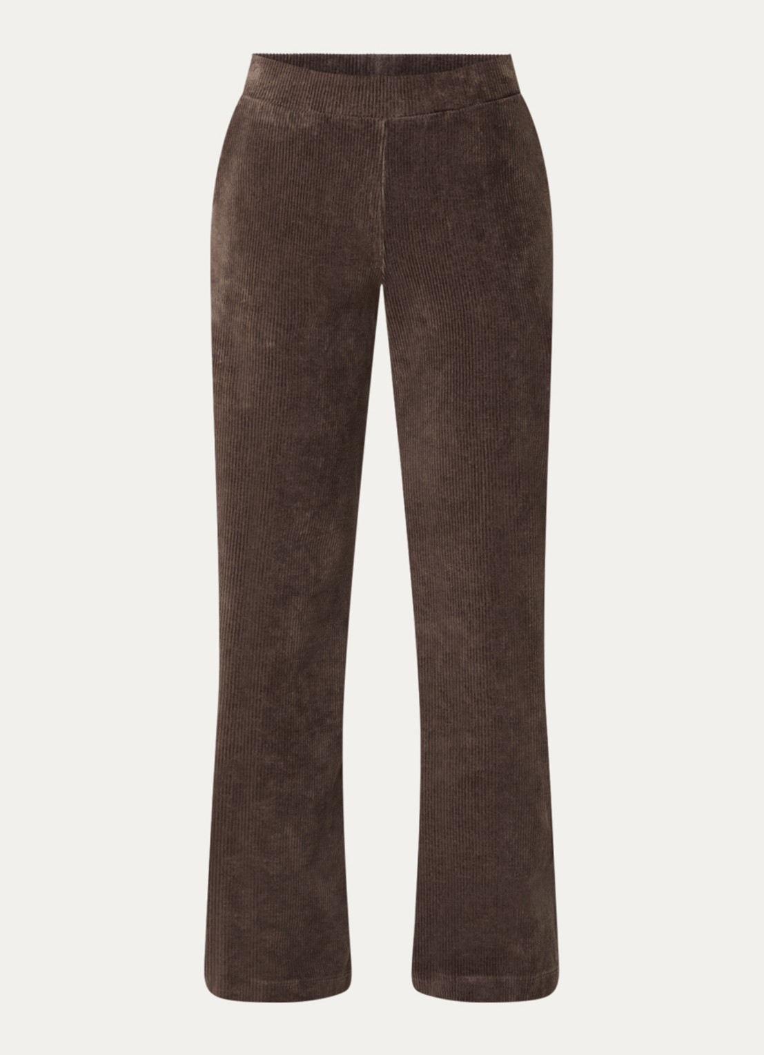River Woods High waist loose fit broek met steekzakken - voorkant lichtbruin