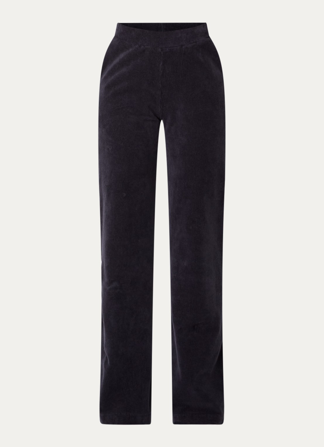 River Woods High waist loose fit broek met steekzakken - voorkant 2 blauw